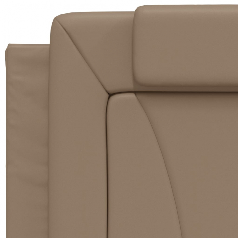 Kopfteil-Kissen Cappuccino-Braun 80 cm Kunstleder