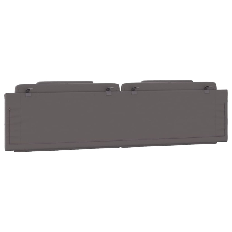 Kopfteil-Kissen Grau 200 cm Kunstleder