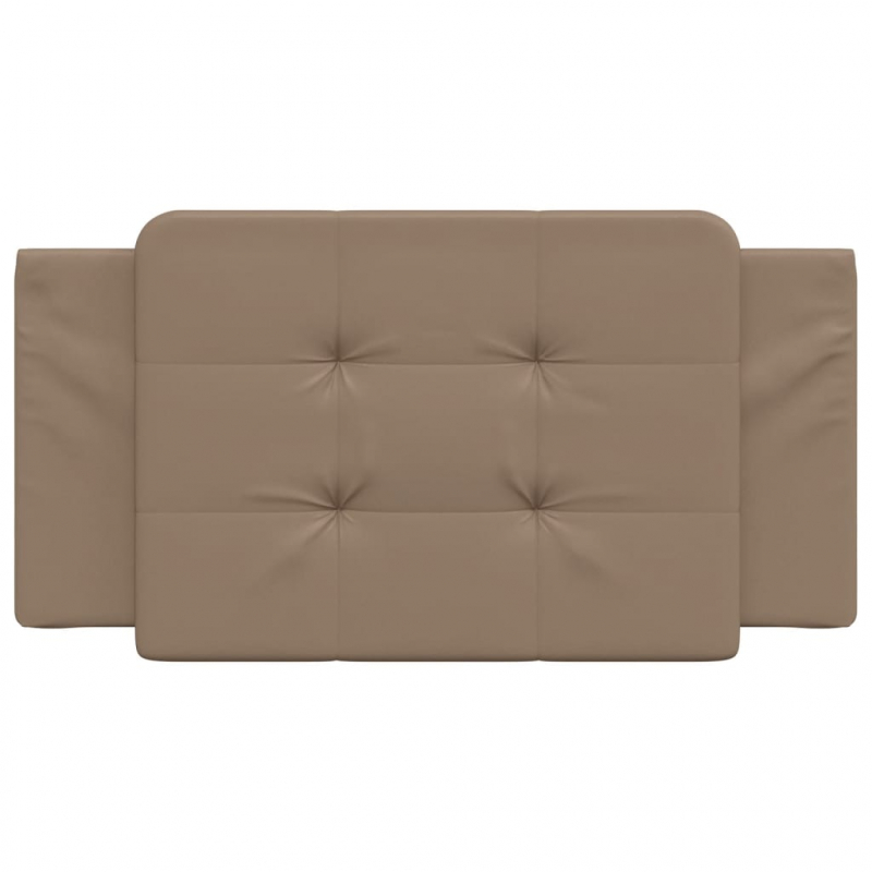 Kopfteil-Kissen Cappuccino-Braun 100 cm Kunstleder