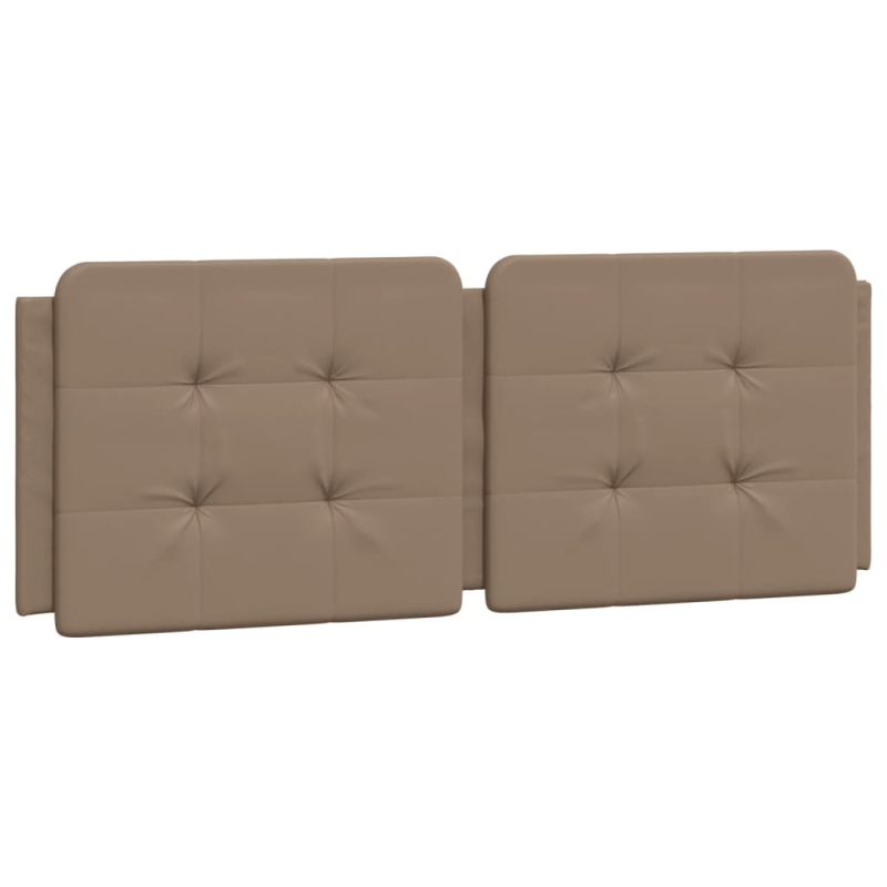 Kopfteil-Kissen Cappuccino-Braun 120 cm Kunstleder