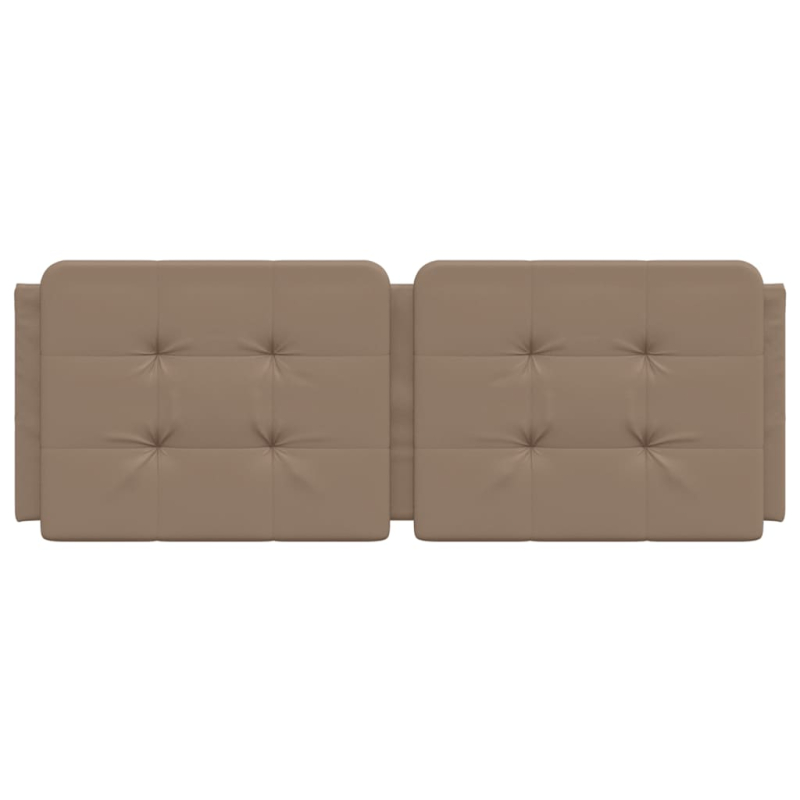 Kopfteil-Kissen Cappuccino-Braun 120 cm Kunstleder