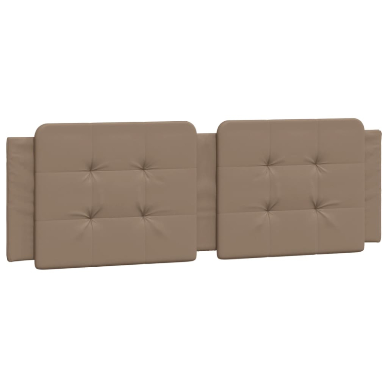 Kopfteil-Kissen Cappuccino-Braun 160 cm Kunstleder