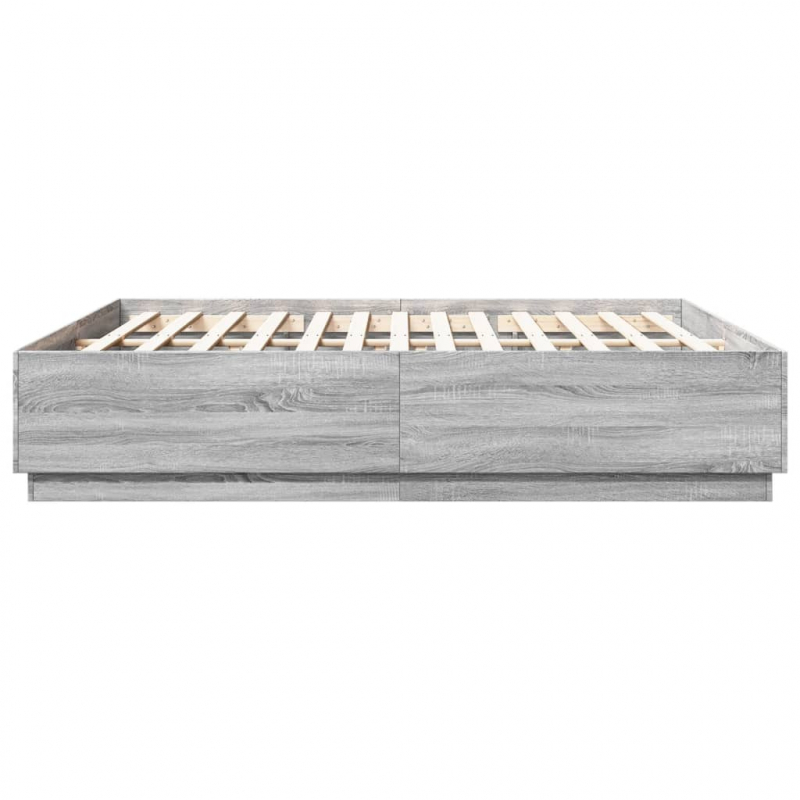 Bettgestell Grau Sonoma 180x200 cm Holzwerkstoff