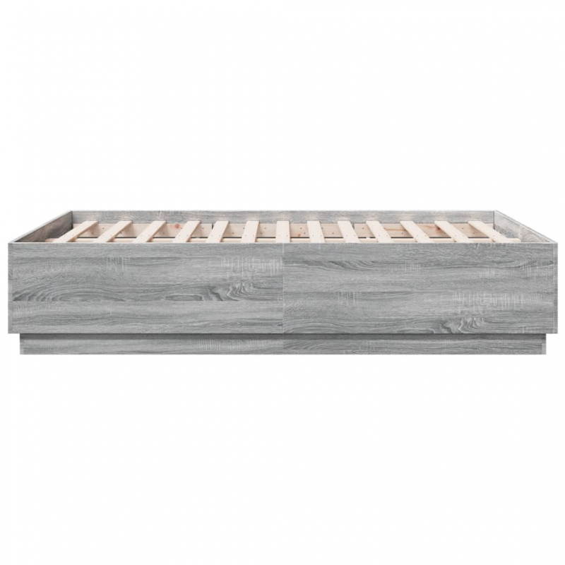 Bettgestell Grau Sonoma 120x190 cm Holzwerkstoff