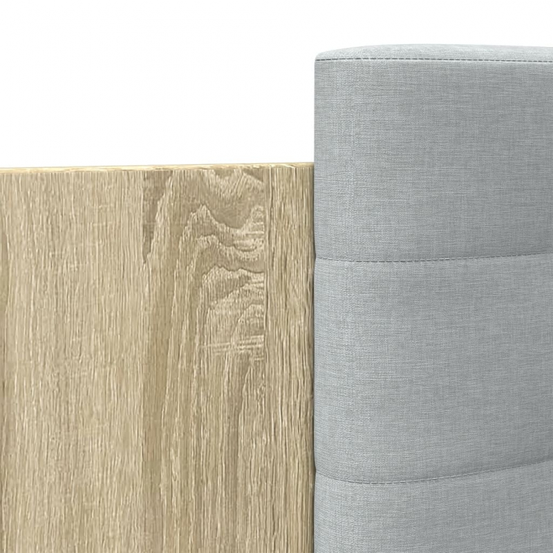 Bettgestell mit Kopfteil Sonoma-Eiche 75x190 cm Holzwerkstoff