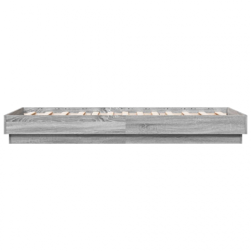 Bettgestell Grau Sonoma 90x190 cm Holzwerkstoff