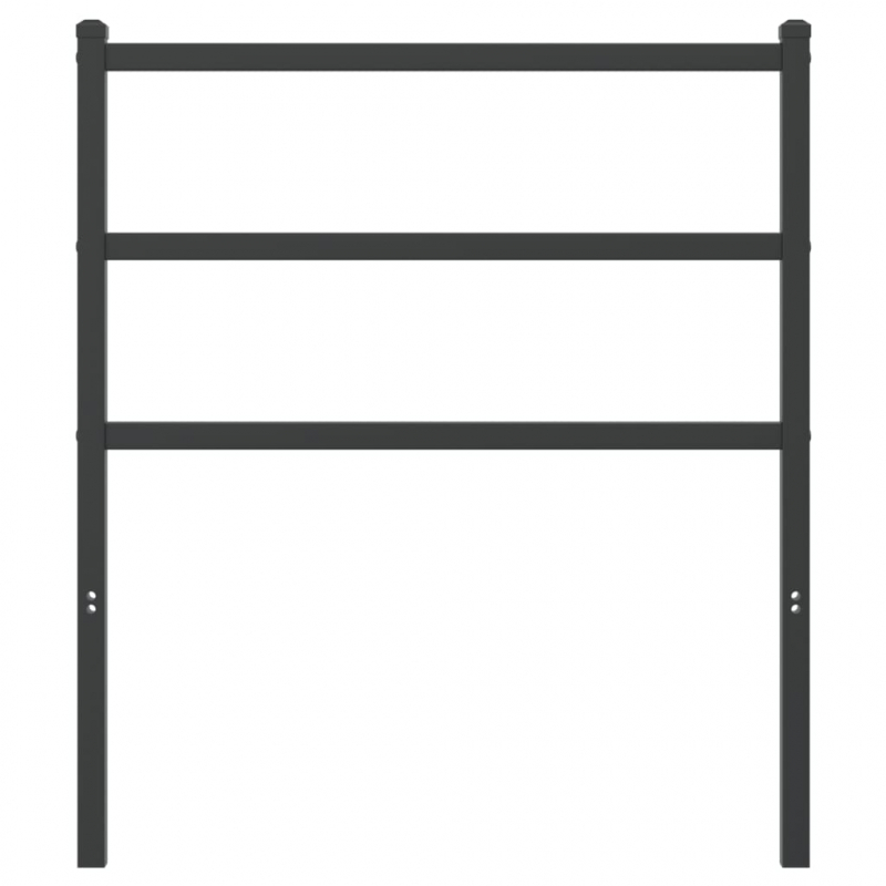 Kopfteil Metall Schwarz 80 cm