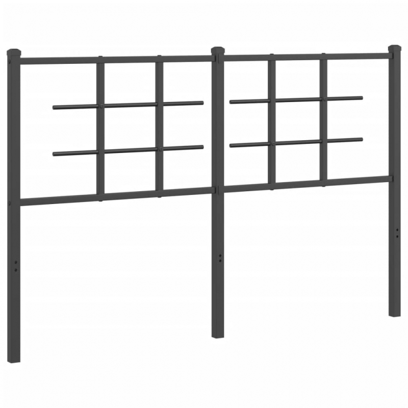 Kopfteil Metall Schwarz 140 cm