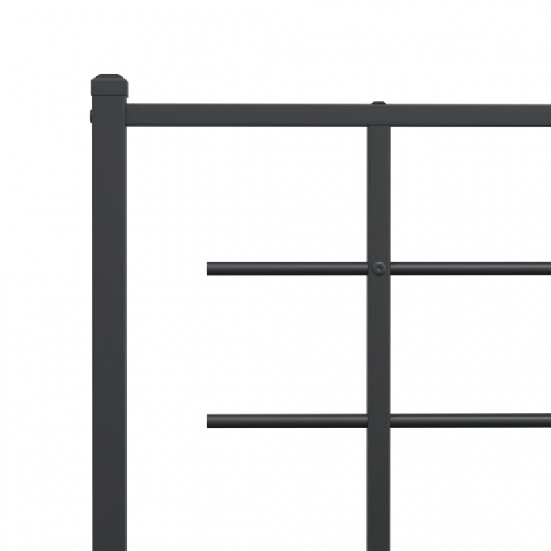 Kopfteil Metall Schwarz 140 cm