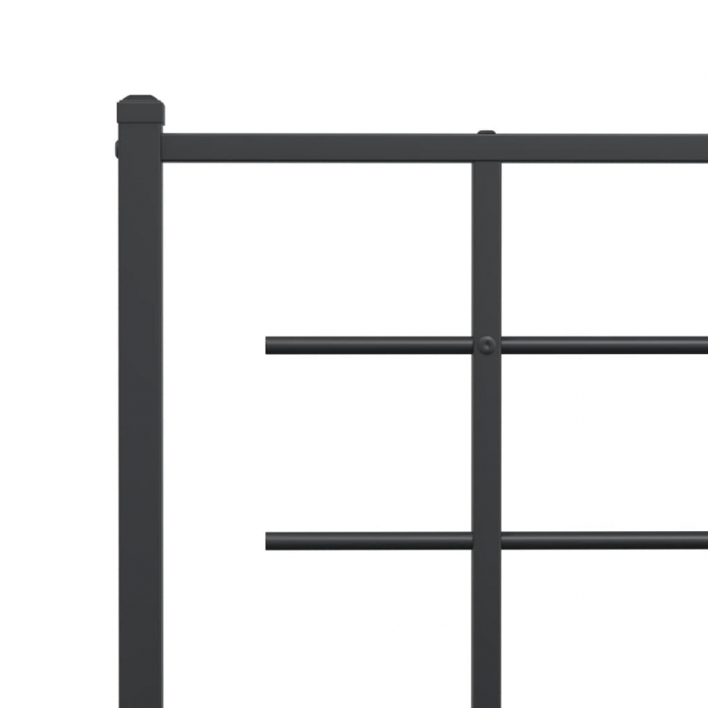 Kopfteil Metall Schwarz 200 cm