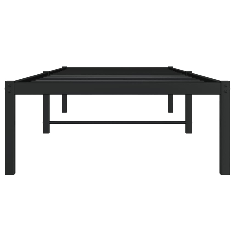 Bettgestell Metall Schwarz 75x190 cm