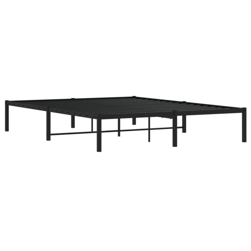 Bettgestell Metall Schwarz 150x200 cm