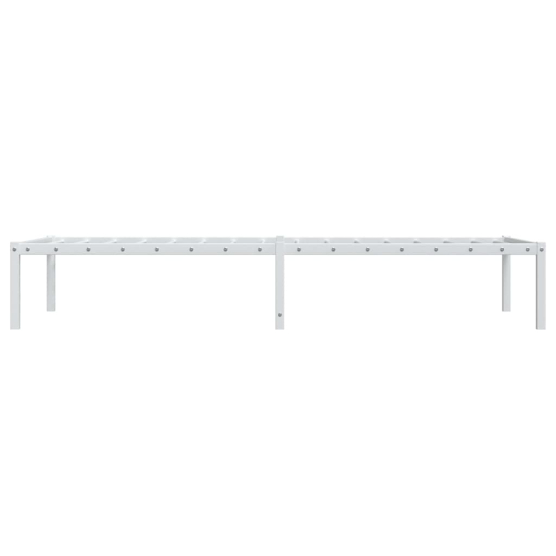 Bettgestell Metall Weiß 75x190 cm