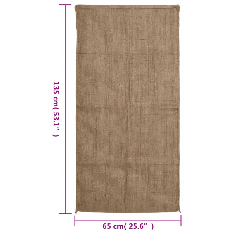 Jutesäcke 10 Stk. 65x135 cm 100% Jute 340 g/m²