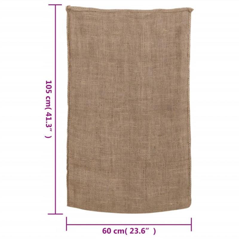 Jutesäcke 30 Stk. 60x105 cm 100% Jute 220 g/m²