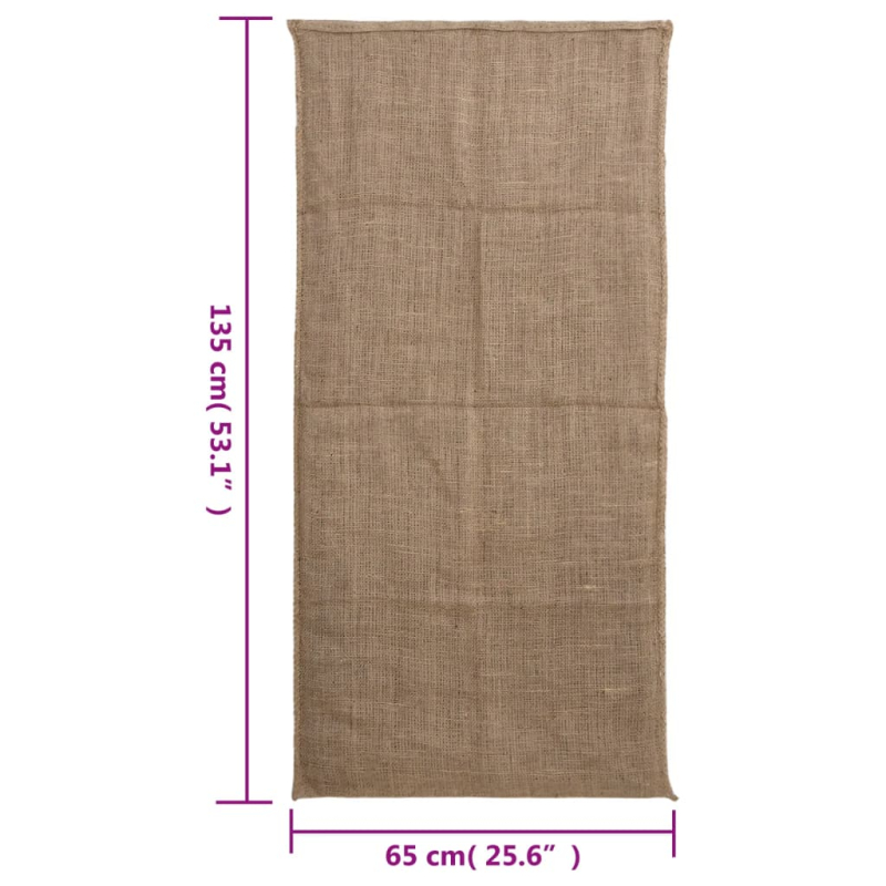 Jutesäcke 30 Stk. 65x135 cm 100% Jute 220 g/m²