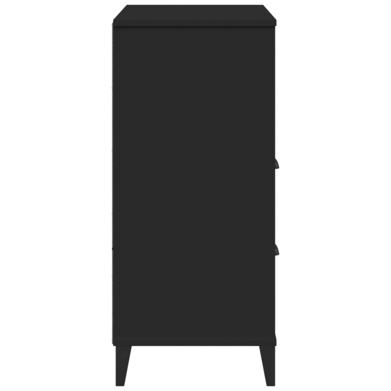 Bücherschrank VIKEN Schwarz 80x40x90 cm Holzwerkstoff