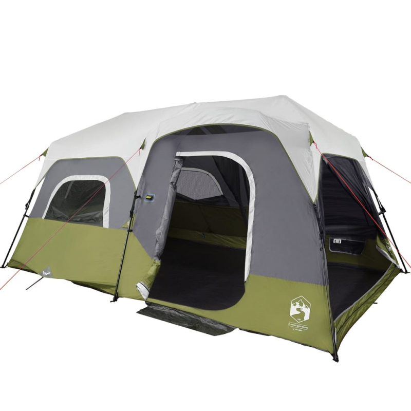 Familienzelt mit LED 9 Personen Hellblau Quick Release