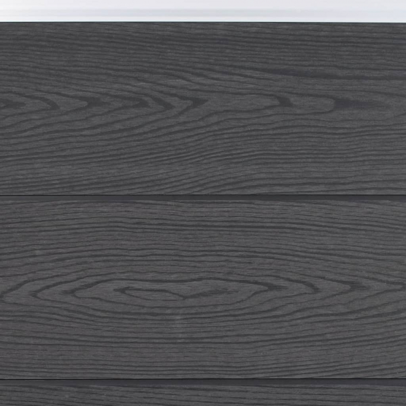 Zaunelement-Set Grau 180x186 cm WPC
