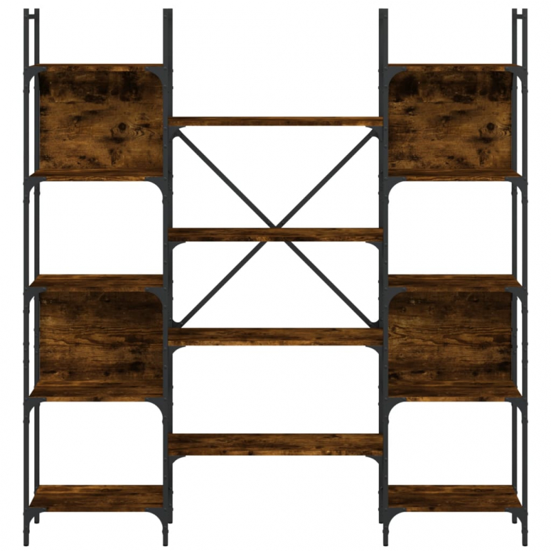 Bücherregal Räuchereiche 155,5x24x166,5 cm Holzwerkstoff