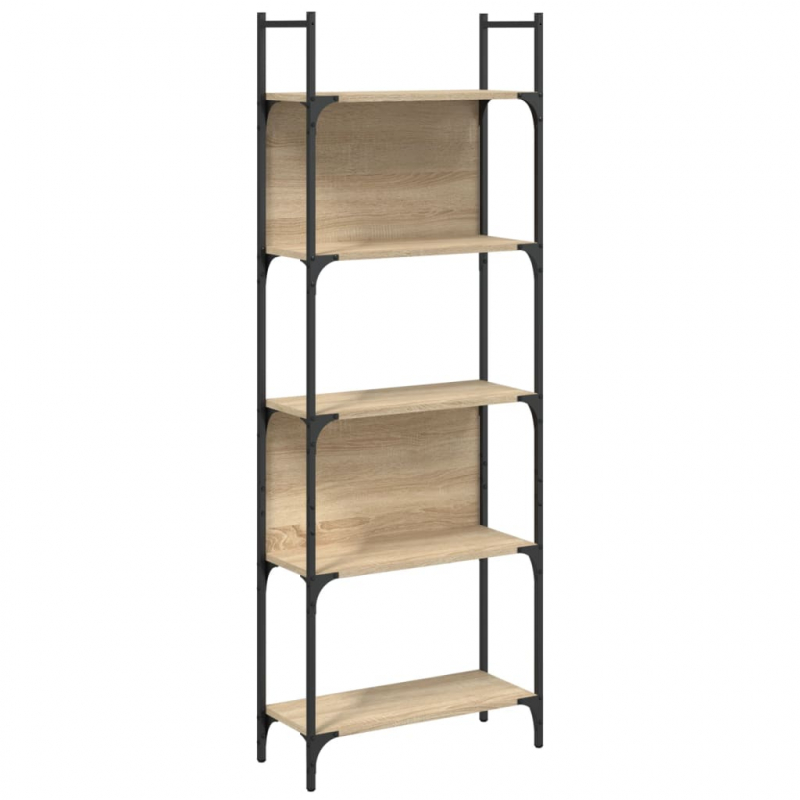 Bücherregal 5 Böden Sonoma-Eiche 60,5x24x166,5 cm Holzwerkstoff