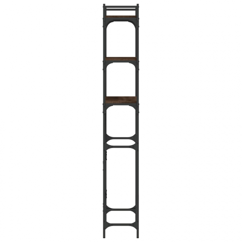 Waschmaschinenregal Braun Eichen-Optik 67x25x163 cm