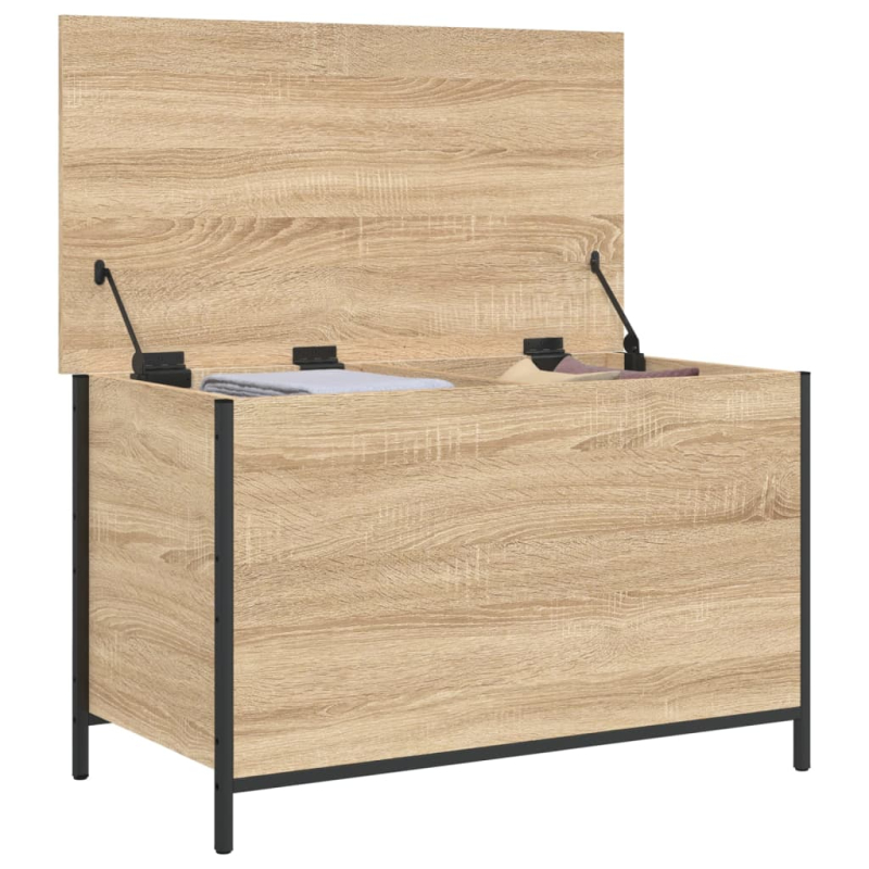 Sitzbank mit Stauraum Sonoma-Eiche 80x42,5x50 cm Holzwerkstoff