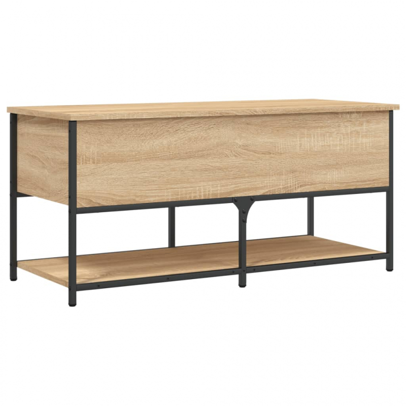 Sitzbank mit Stauraum Sonoma-Eiche 100x42,5x47 cm Holzwerkstoff