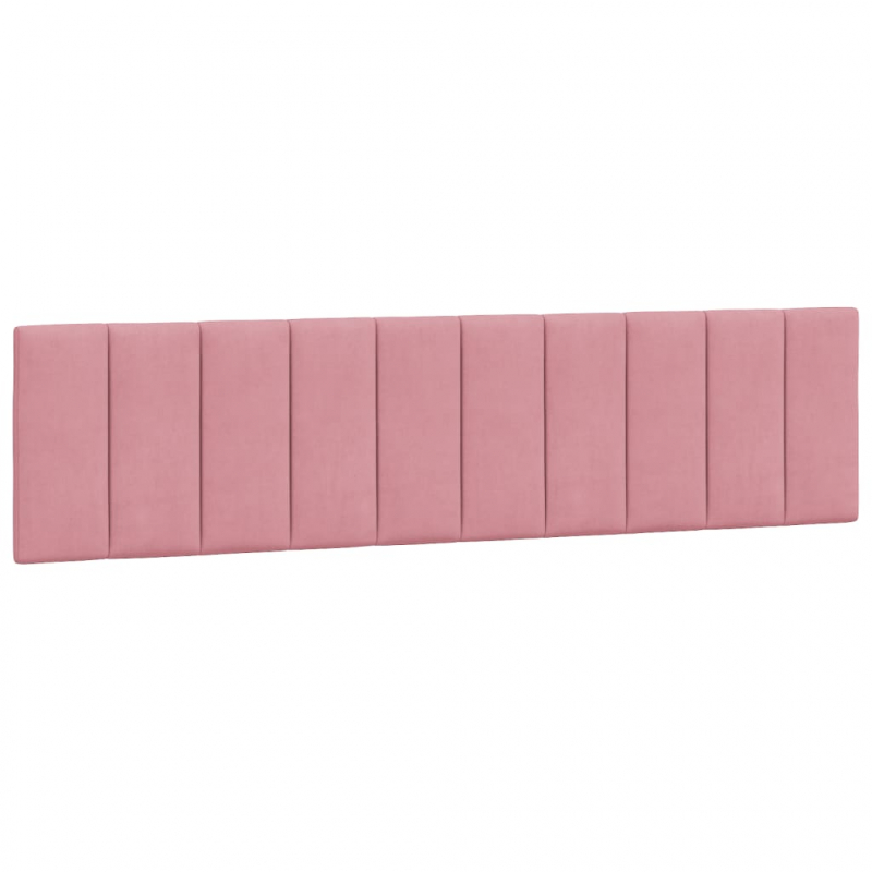 Bettgestell mit Kopfteil Rosa 200x200 cm Samt