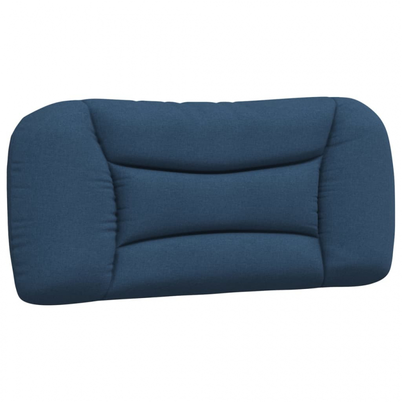 Bett mit Matratze Blau 90x190 cm Stoff