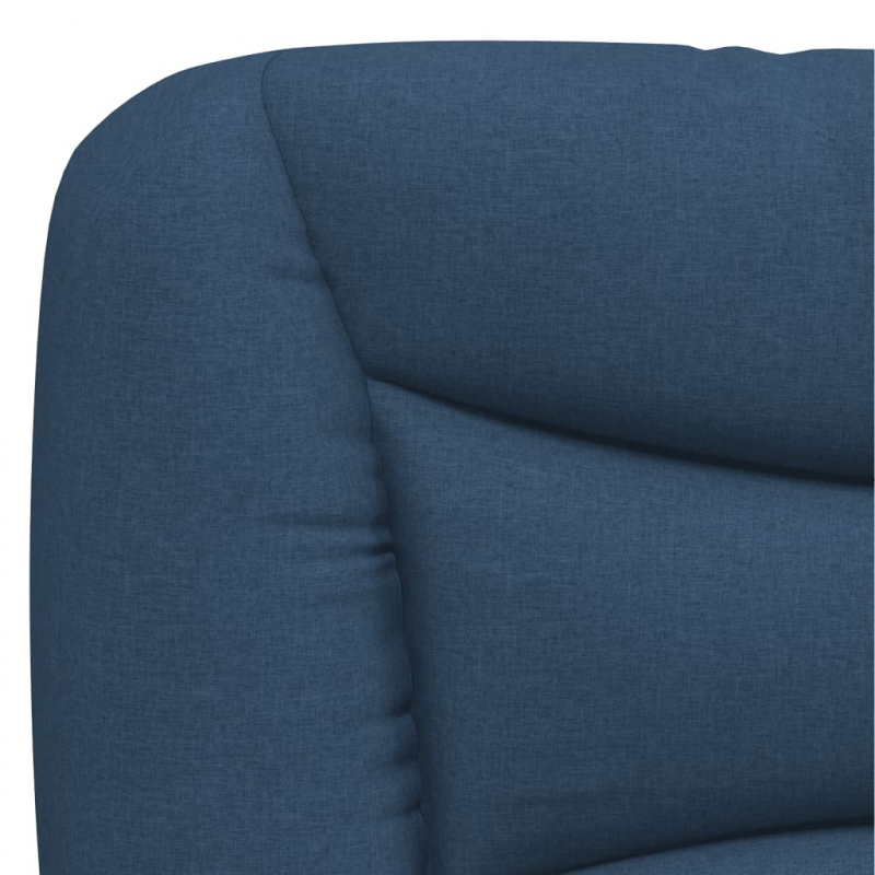 Bett mit Matratze Blau 90x190 cm Stoff
