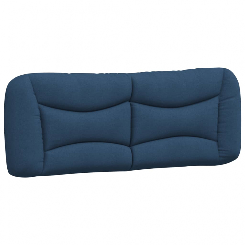 Bett mit Matratze Blau 140x200 cm Stoff
