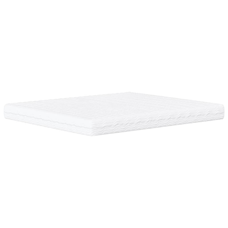 Bett mit Matratze Creme 160x200 cm Stoff