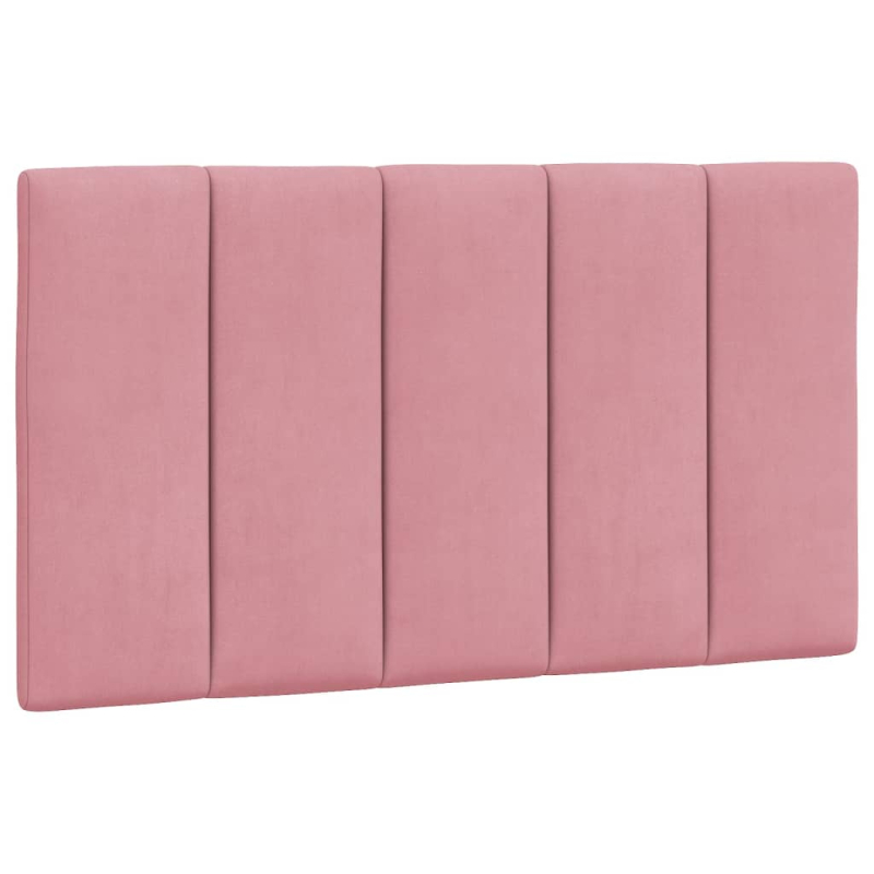 Bett mit Matratze Rosa 80x200 cm Samt