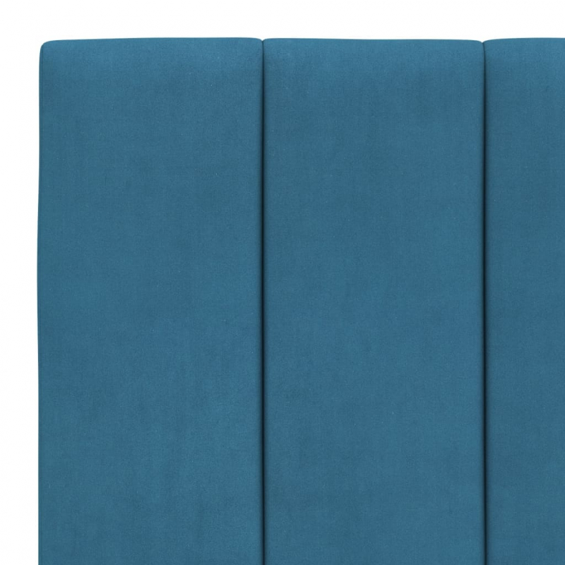 Bett mit Matratze Blau 90x190 cm Samt