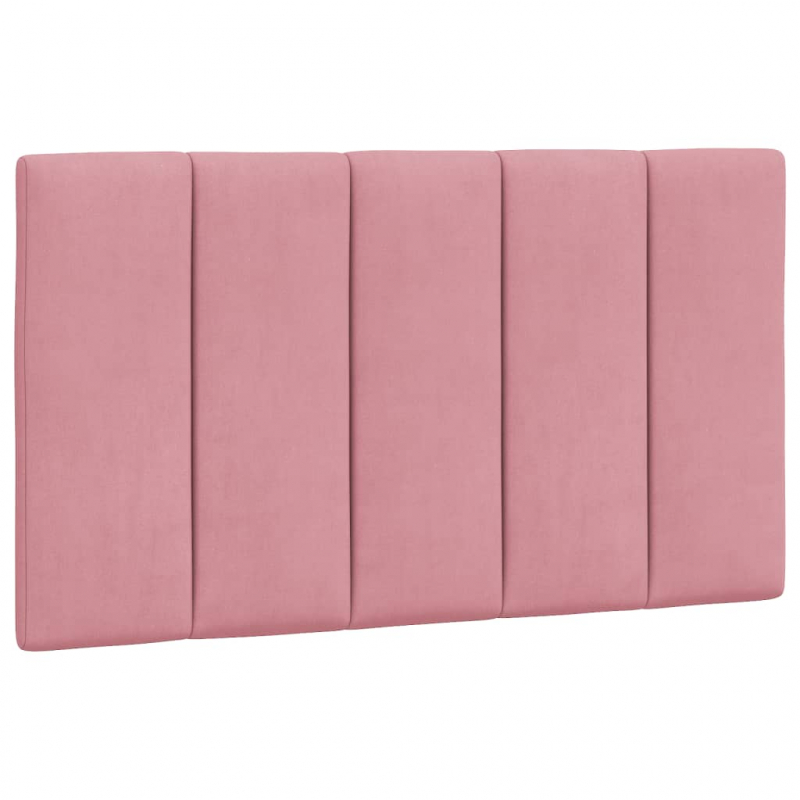 Bett mit Matratze Rosa 90x190 cm Samt