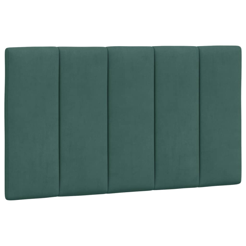 Bett mit Matratze Dunkelgrün 90x200 cm Samt