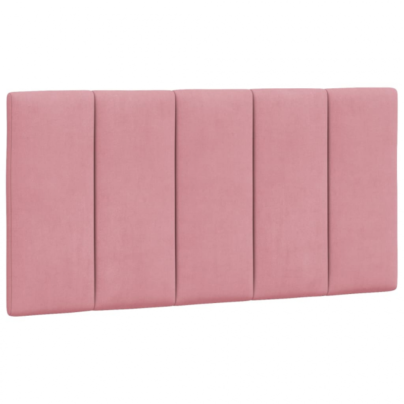 Bett mit Matratze Rosa 100x200 cm Samt