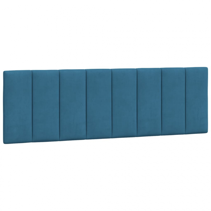 Bett mit Matratze Blau 160x200 cm Samt