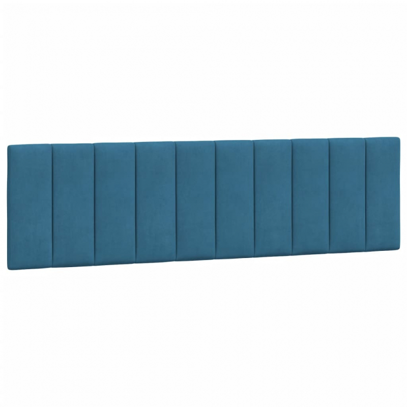 Bett mit Matratze Blau 180x200 cm Samt