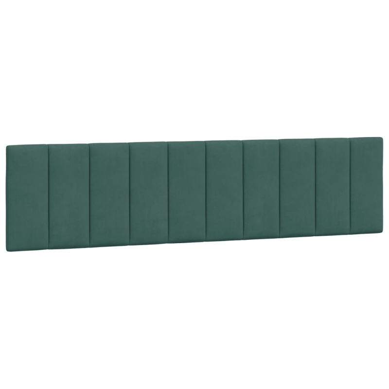 Bett mit Matratze Dunkelgrün 200x200 cm Samt