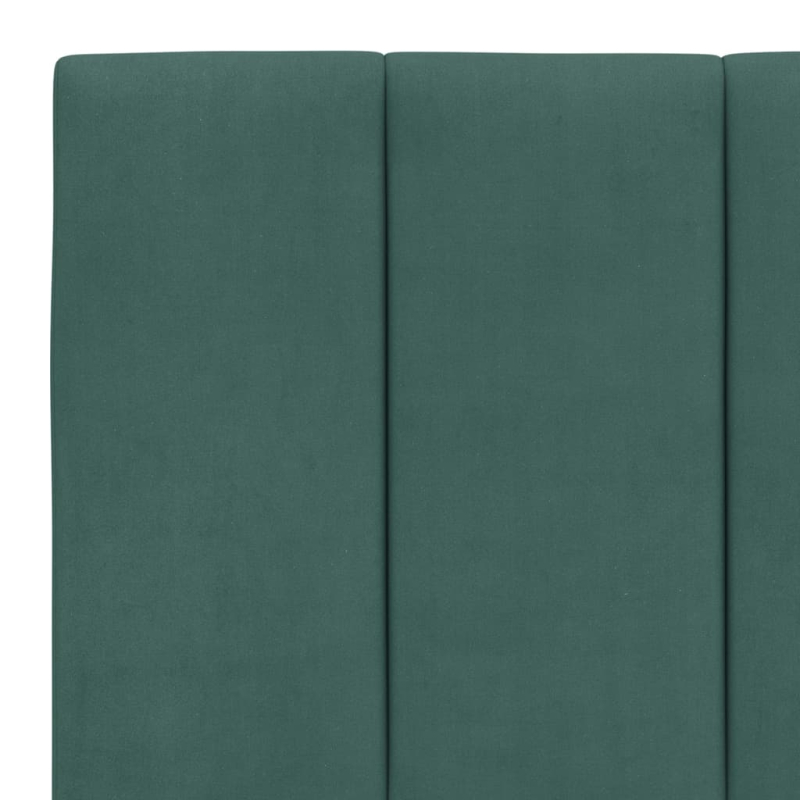 Bett mit Matratze Dunkelgrün 200x200 cm Samt