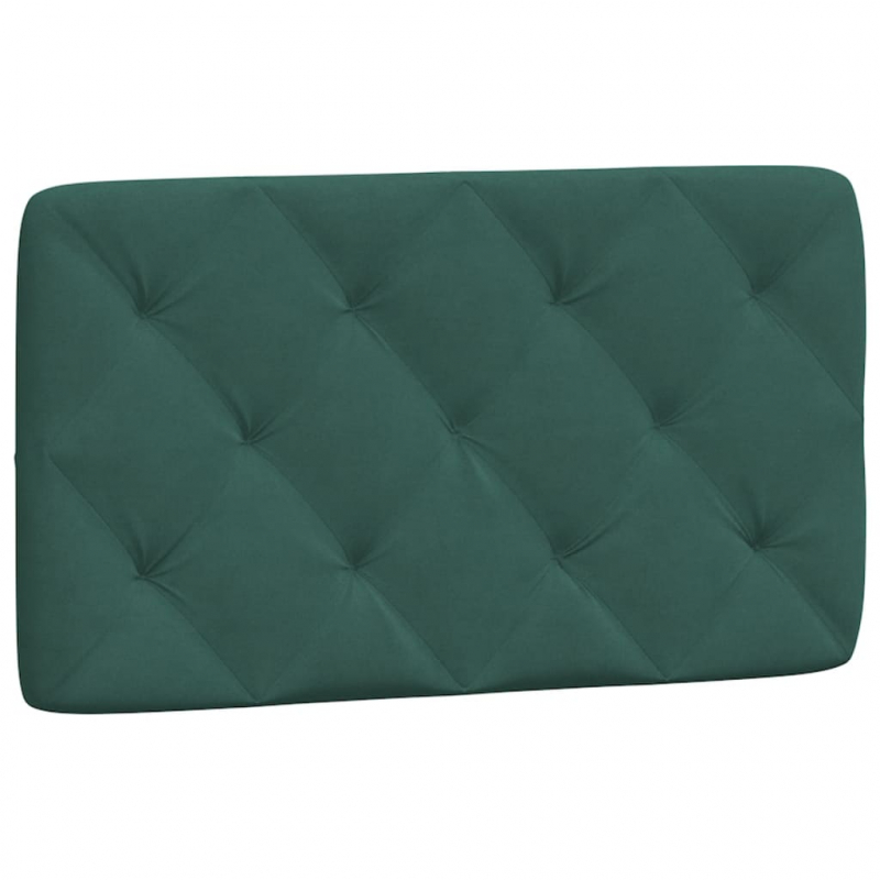 Bett mit Matratze Dunkelgrün 90x190 cm Samt