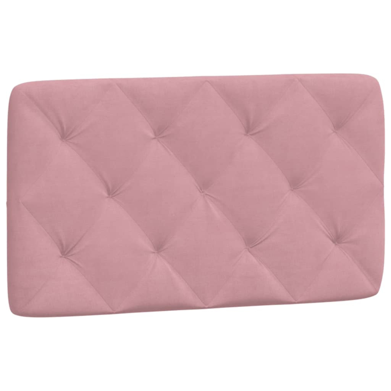 Bett mit Matratze Rosa 90x190 cm Samt