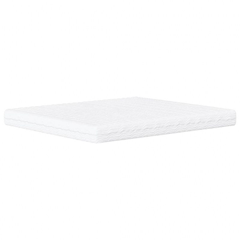 Bett mit Matratze Blau 160x200 cm Samt