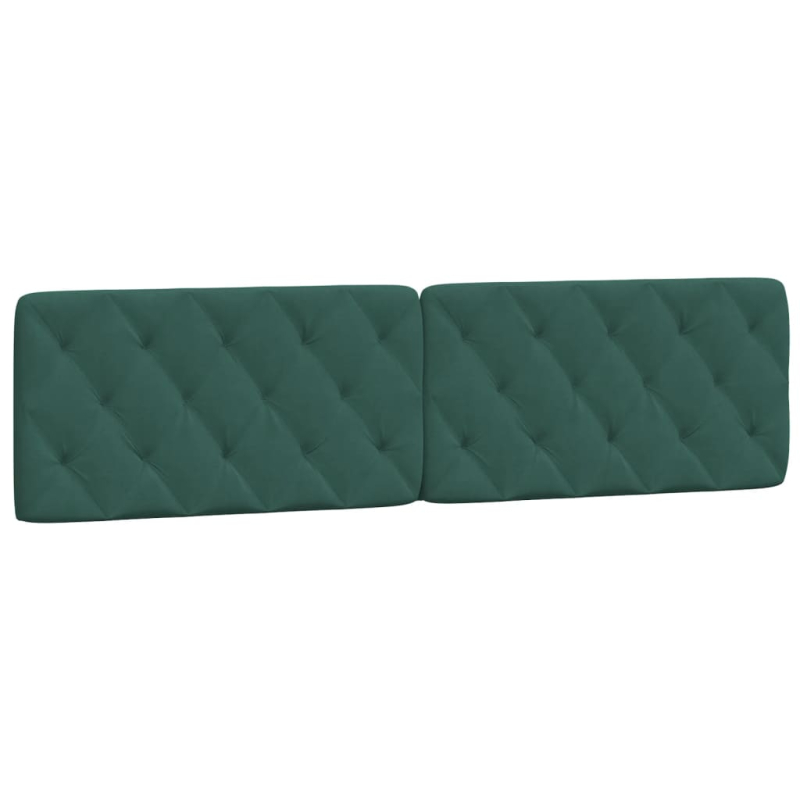 Bett mit Matratze Dunkelgrün 200x200 cm Samt