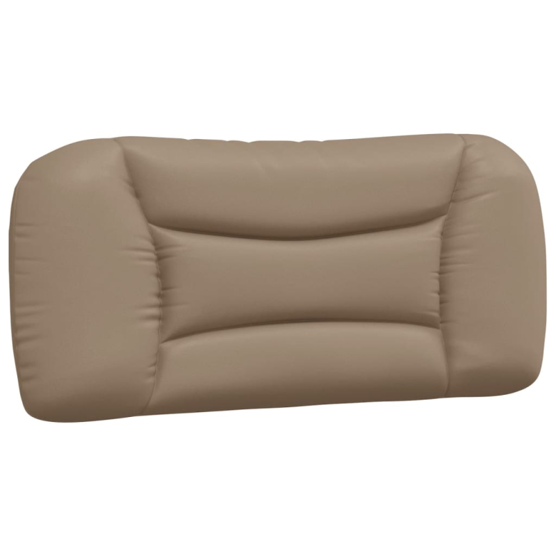 Bett mit Matratze Cappuccino-Braun 90x190 cm Kunstleder