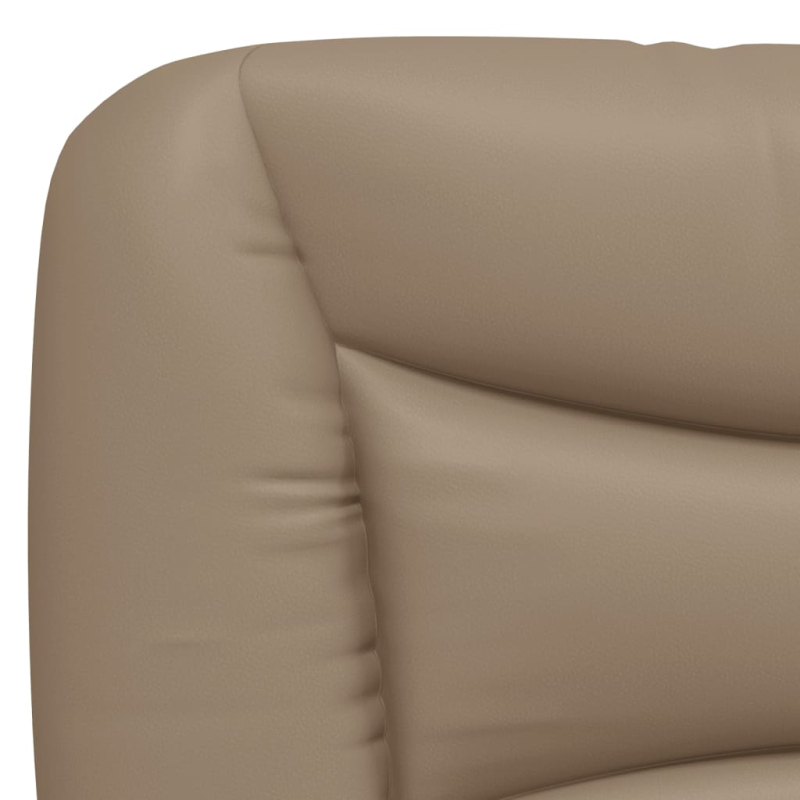 Bett mit Matratze Cappuccino-Braun 90x190 cm Kunstleder