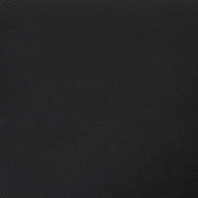 Bett mit Matratze Schwarz und Weiß 100x200 cm Kunstleder