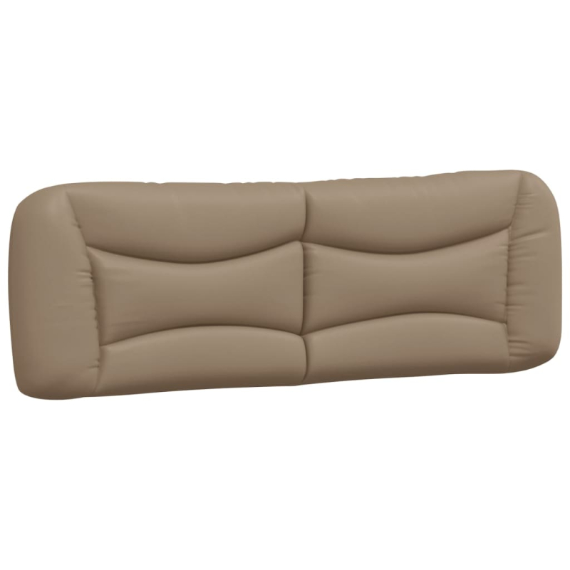 Bett mit Matratze Cappuccino-Braun 160x200 cm Kunstleder